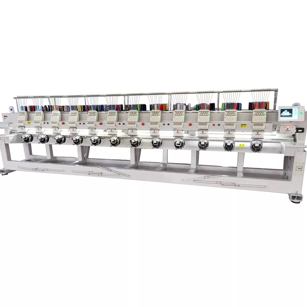 High-speed Embroidery Machine With Twelve Heads High-speed Embroidery Machine With Twelve Heads