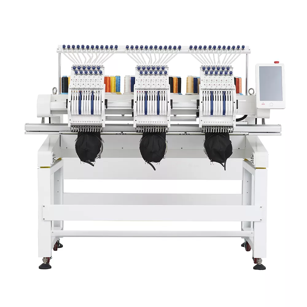 Three Heads Embroidery Machine With Special Device Three Heads Embroidery Machine With Special Device
